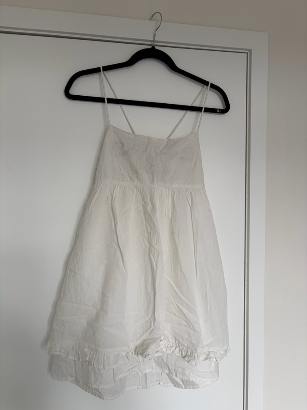 H&M White Mini Sundress